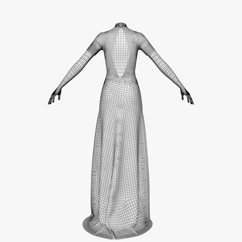 Evening Dress 3D model