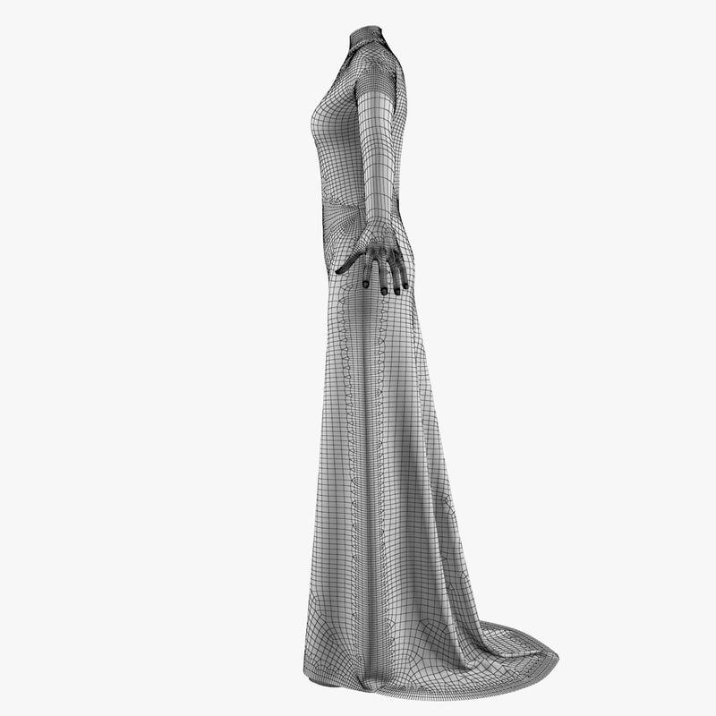Evening Dress 3D model