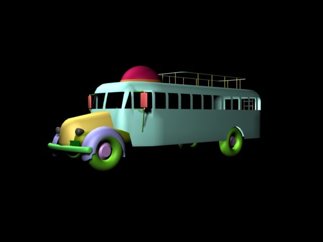 Furthur Bus 3D model