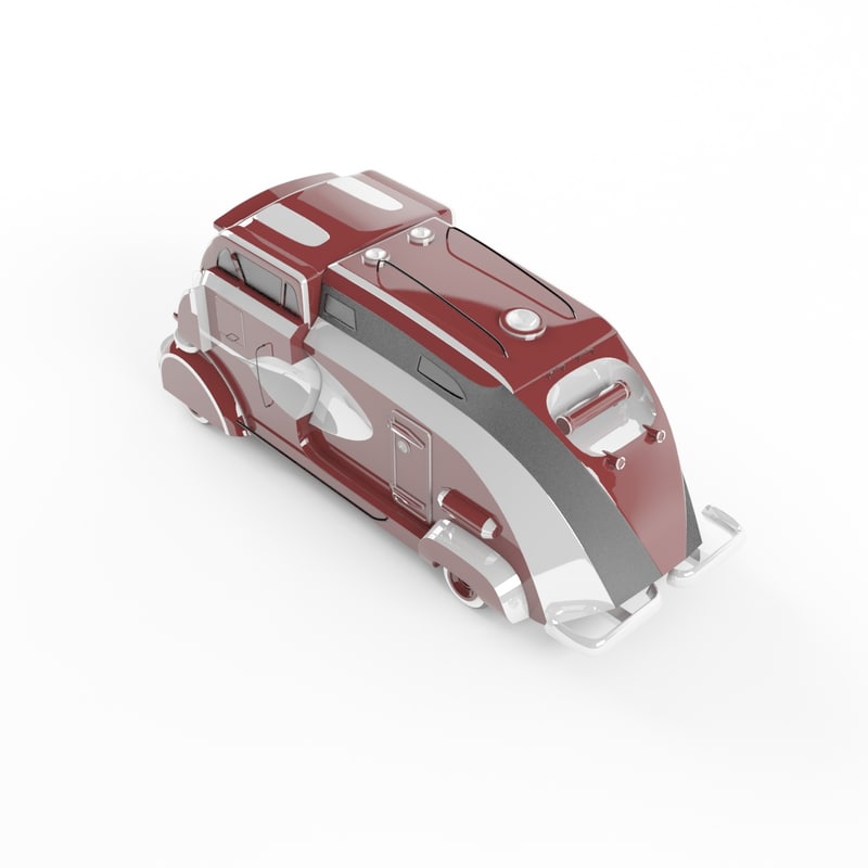 Futuristic car 3D model