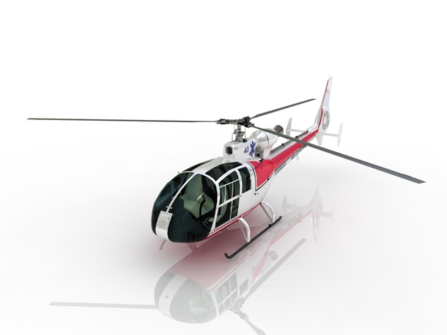 Helicopter TOURAINE 3D model