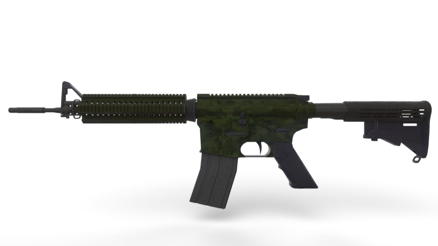 M4A1 Camouflage Green 3D model