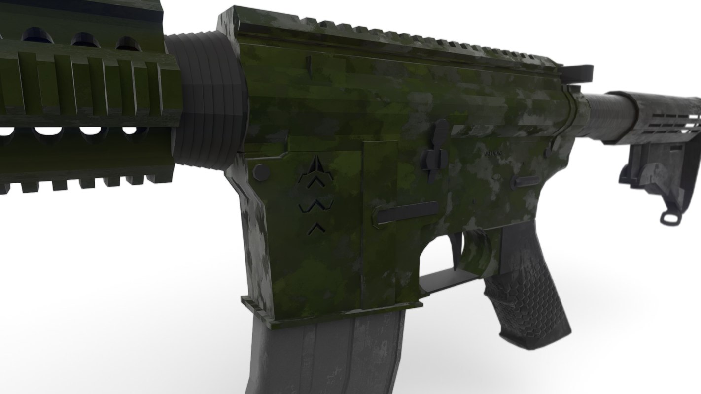 M4A1 Camouflage Green 3D model