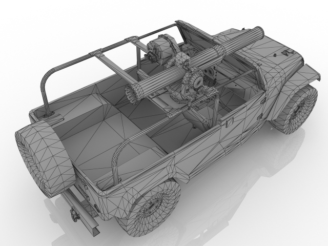 Military Jeep 3D model