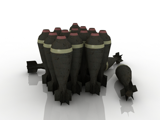 Mines for mortar 3D model