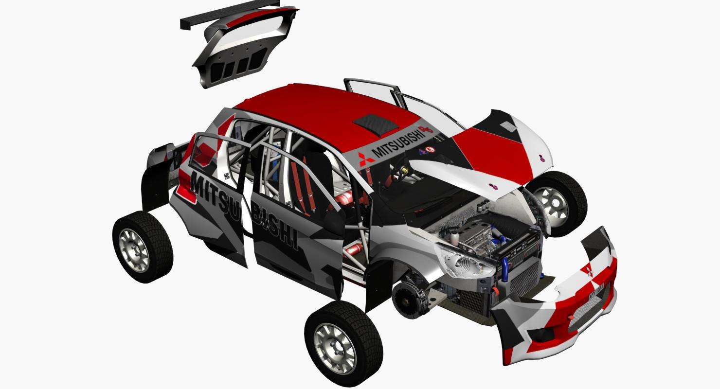 Mitsubishi R5 Rally 3D model