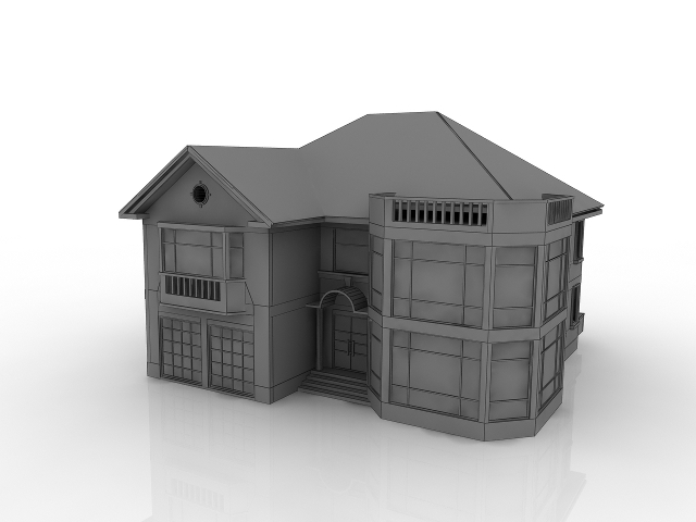 Modern house 3D model