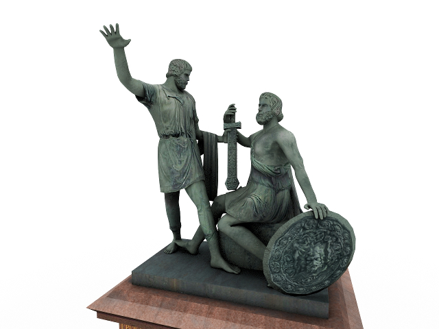 Monument to Minin and Pozharsky 3D model