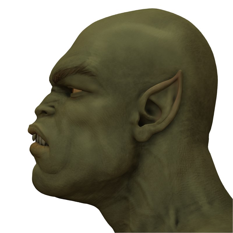 Orc head 3D model