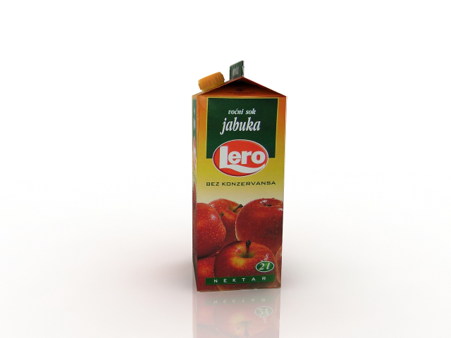Pack of juice 3D model