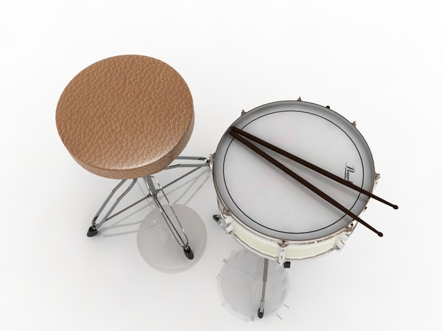 Percussion instruments 3D model