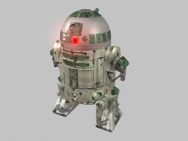 R2 Unit 3D model