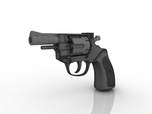 Revolver 3D model