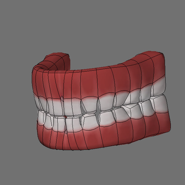 Simple teeth 3D model