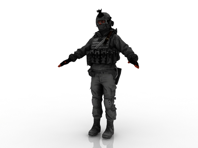 Soldier 3D model