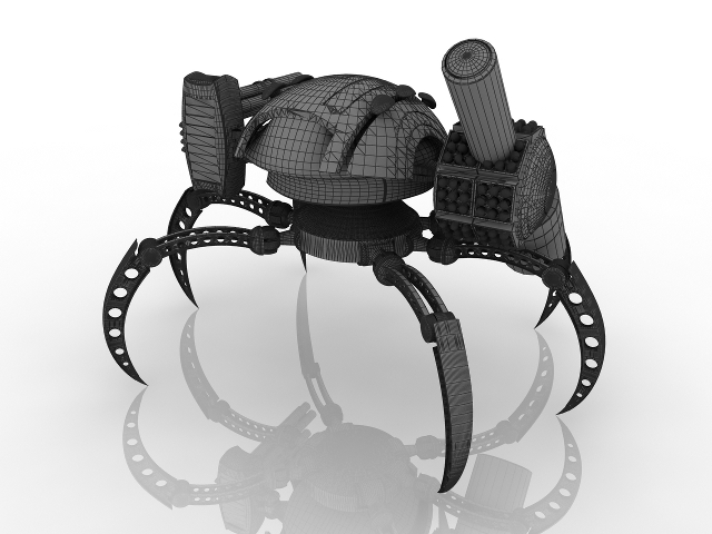 Robot spiderman 3D model