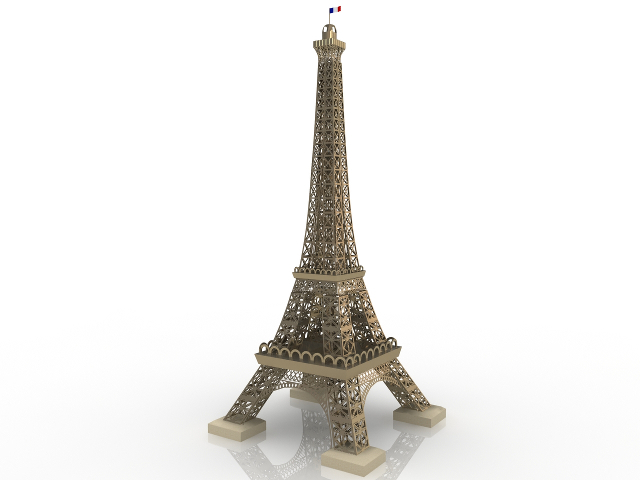 Tour Eiffel 3d model 3D Studio,3ds Max,Cinema 4D files free