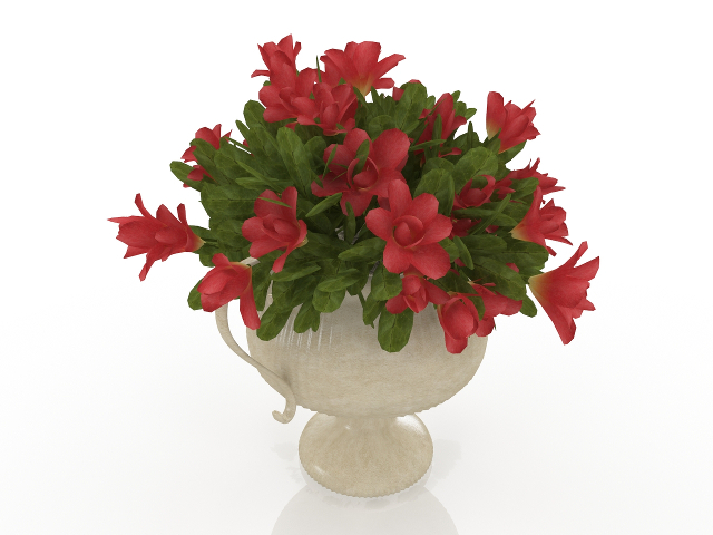 Vase with flowers 3D model