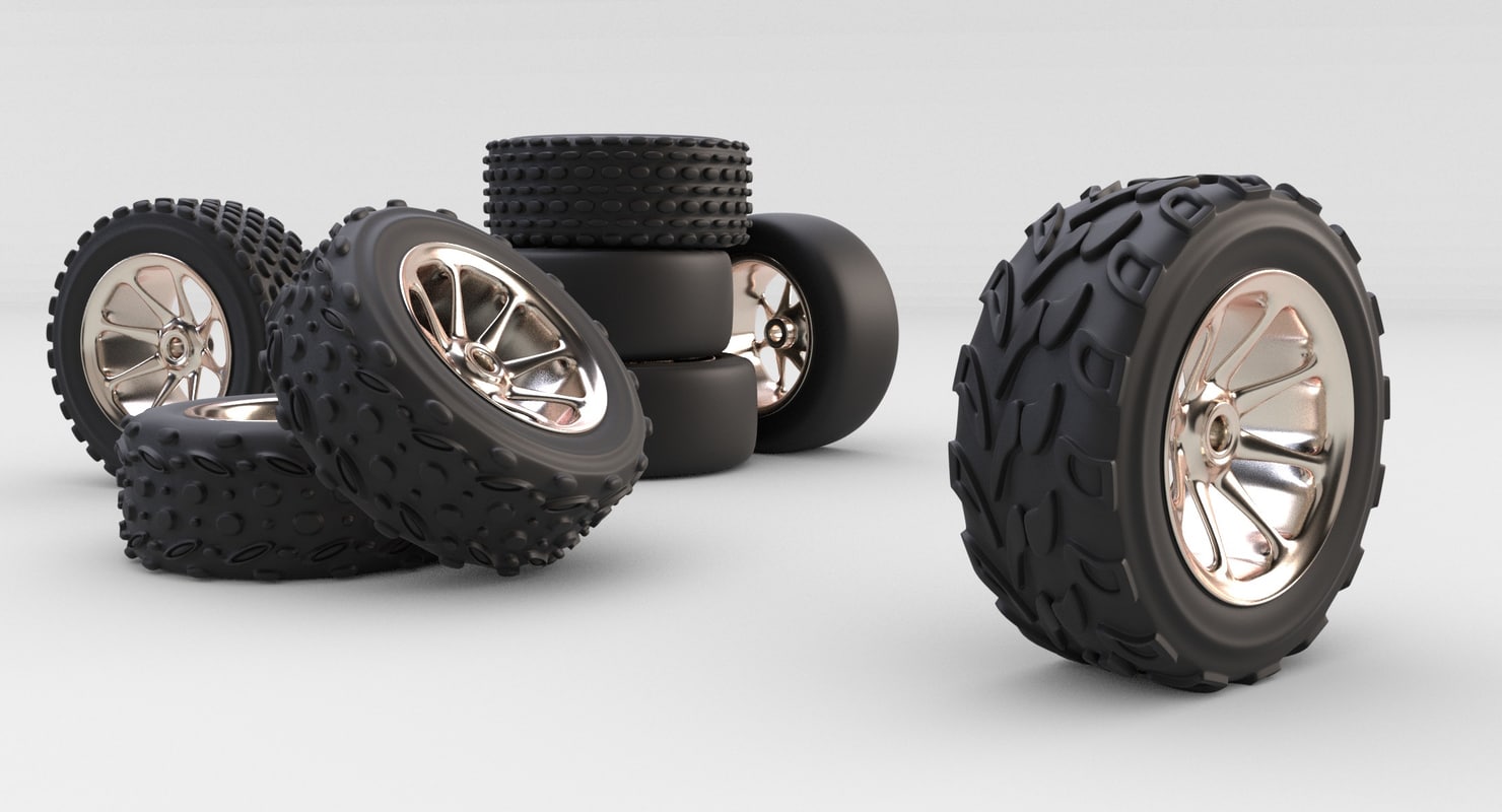 Wheels for RC Car 3D model