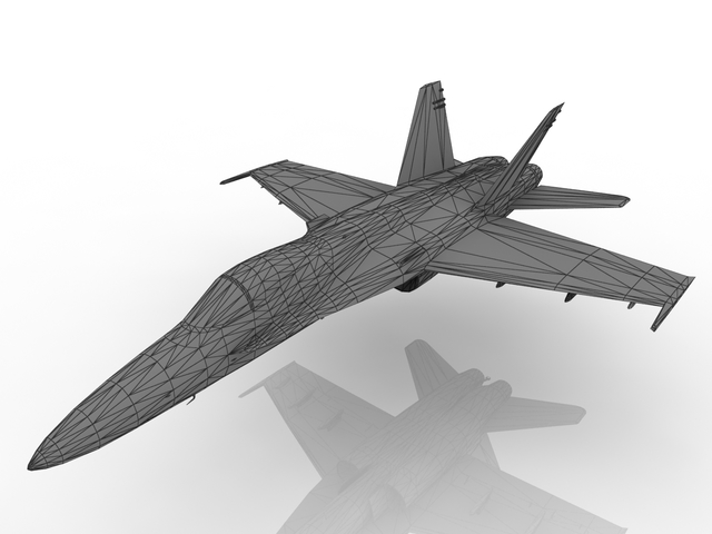 Northrop YF-17 3D model