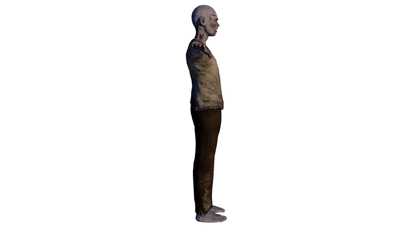 Zombi Male 3D model