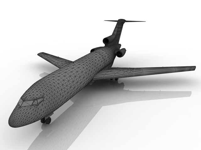 Boeing 727 3D model