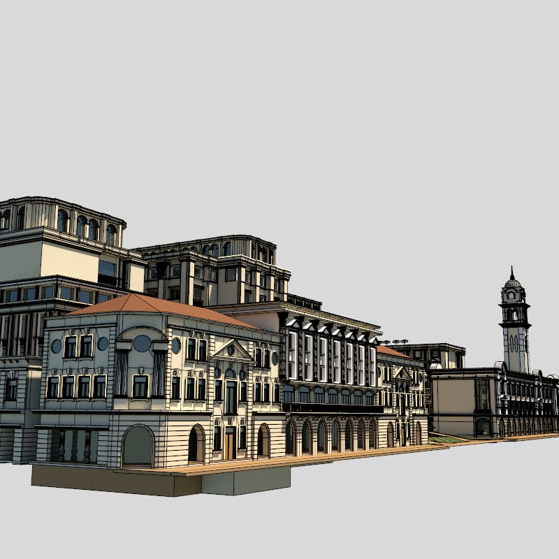 British Colonial Complex 3D model