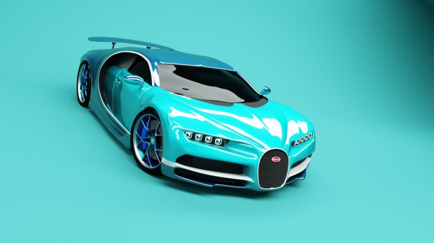 Bugatti Chiron 2017 sports car 3D model