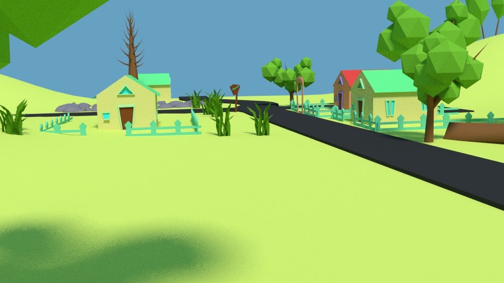 Cartoon Land 3D model