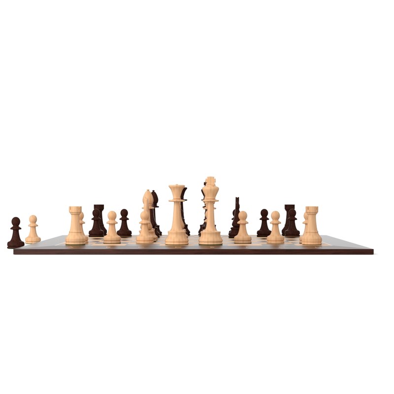 Chess Table Free 3D Model - .blend - Free3D