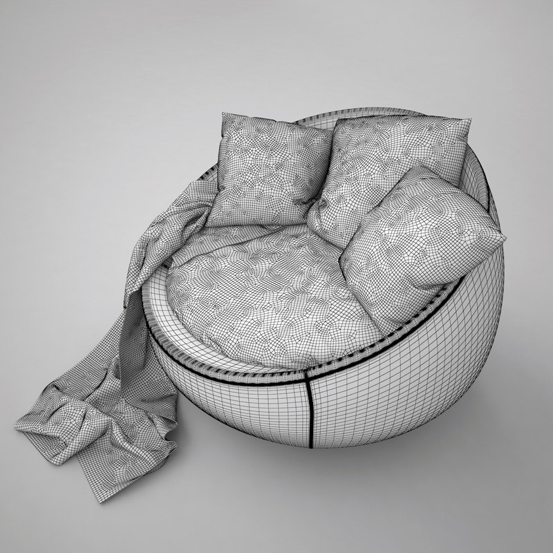 Comfortable chair 3D model