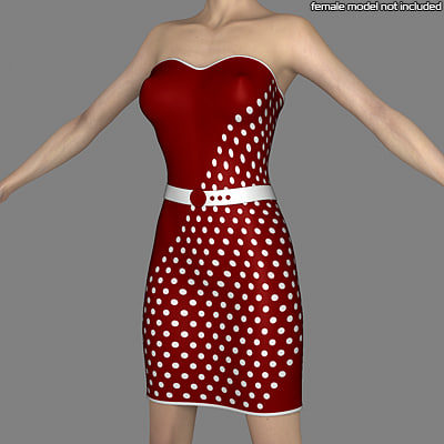 Women Dress 3D model