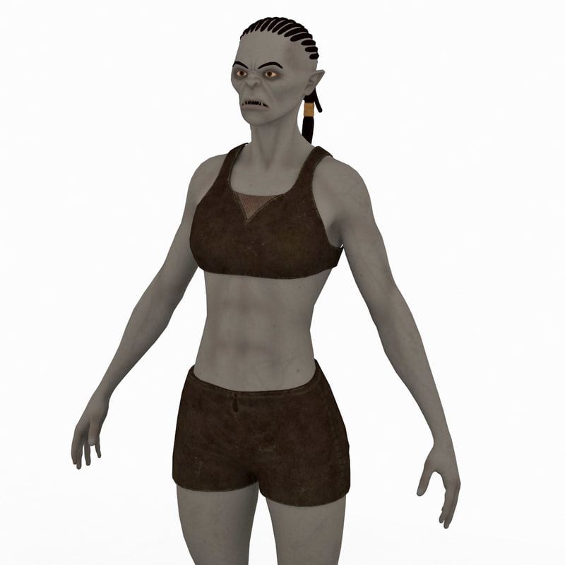 Female orc 3D model