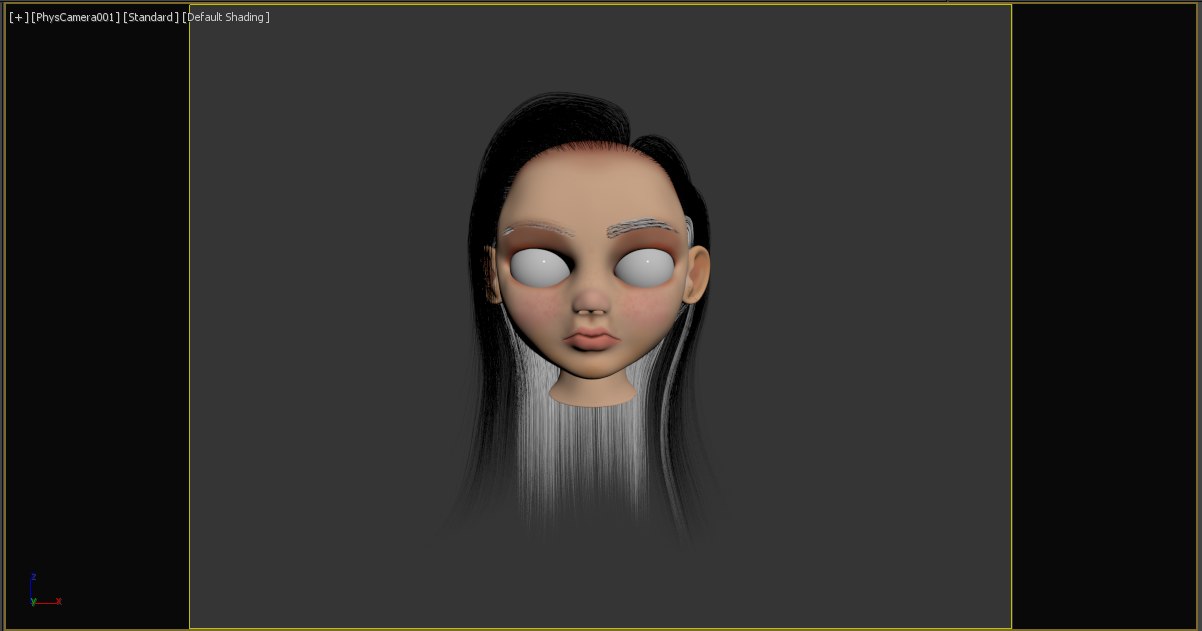 Girl Head 3D model