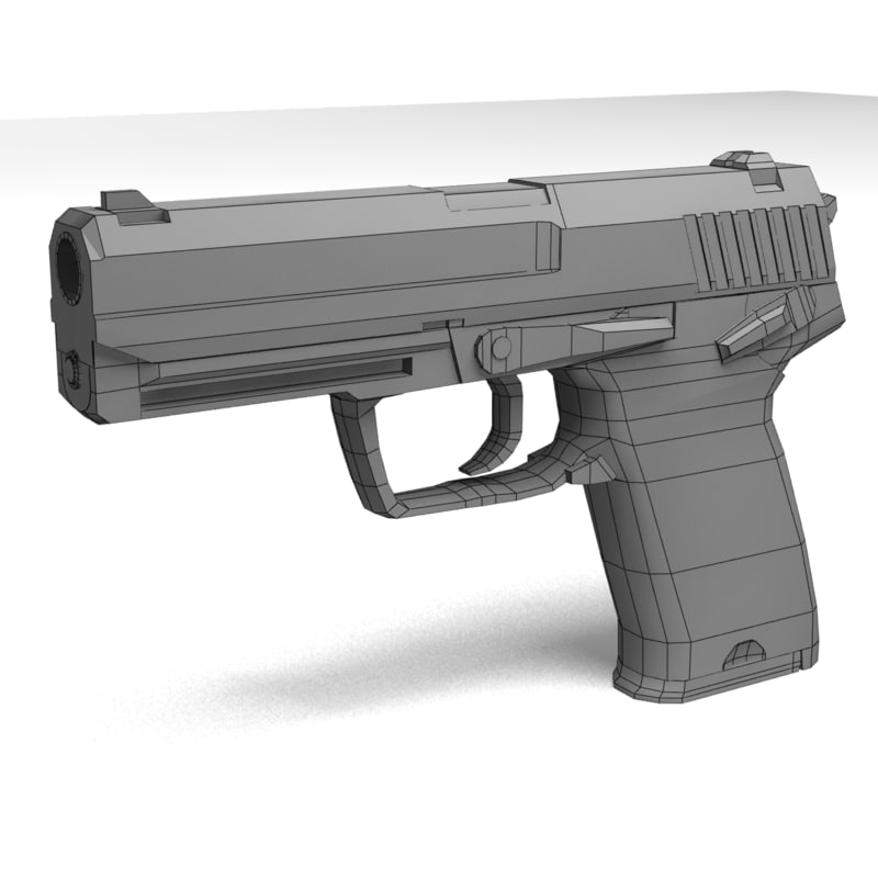 HK USP P8 3D model