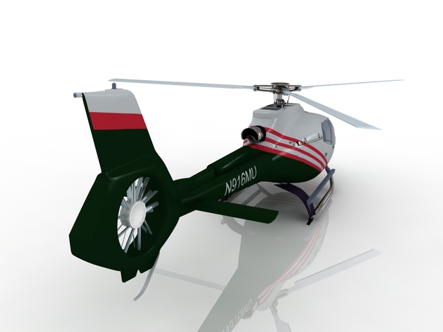 Helicopter N916MU 3D model