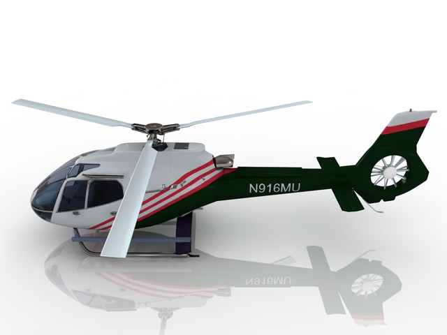 Helicopter N916MU 3D model