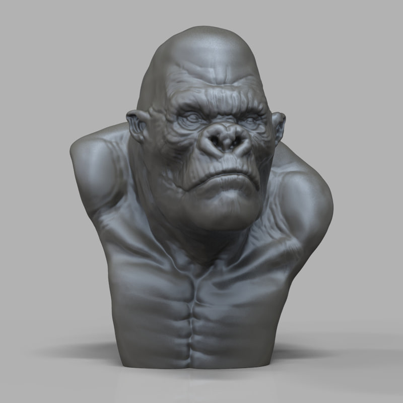 King Kong Bust 3D model