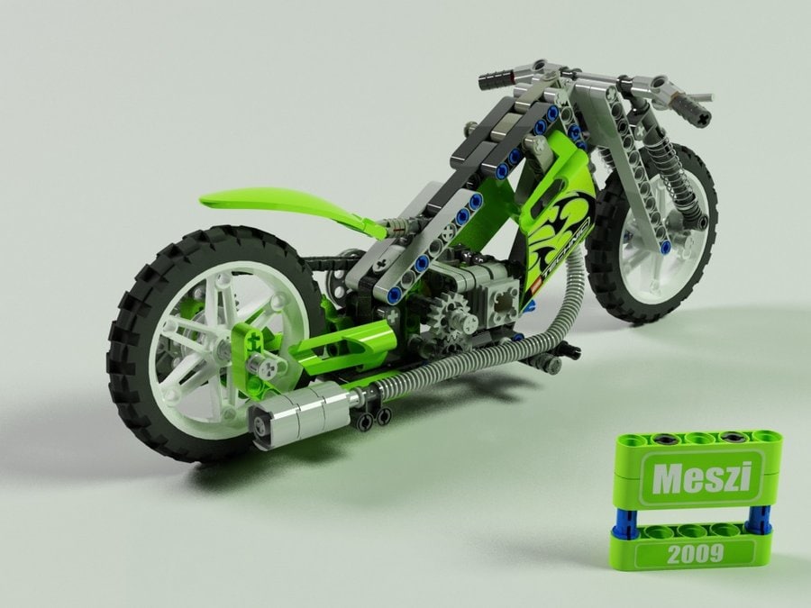 Lego Chopper 3D model