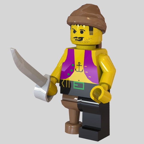 Lego Pirate 3D model