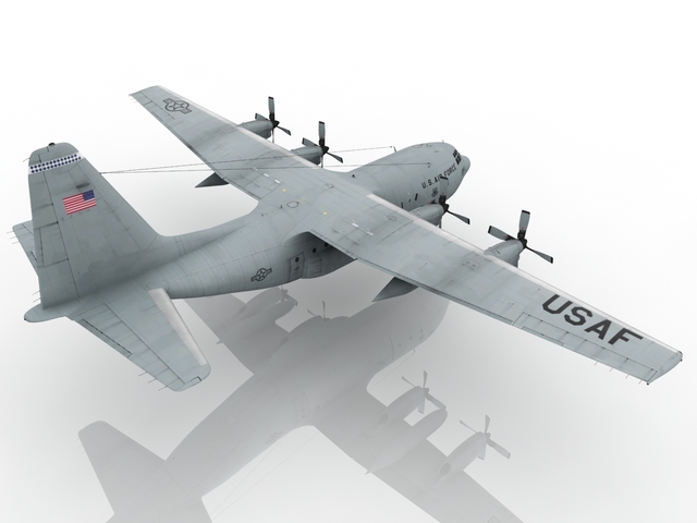 Lockheed C-130 Hercules 3D model