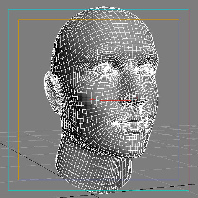 Male Face 3D model