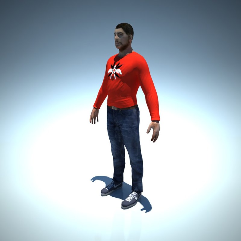 Man character 3D model