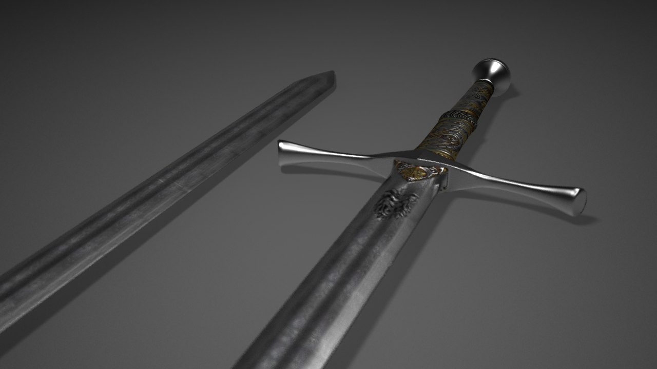 Medieval Sword 3D model
