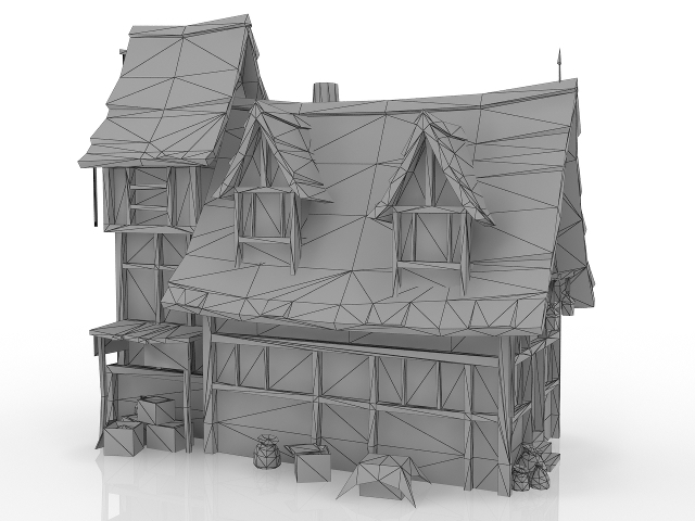 Fantasy medieval house 3D model