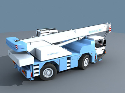 Mobile crane Liebherr LTM 1030 3D model