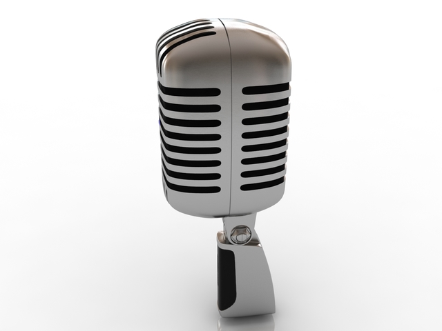 Professional Microphone 3D model