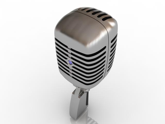Professional Microphone 3D model