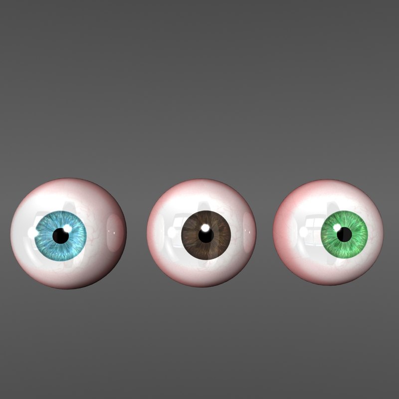 Realistic Eyeball 3D model