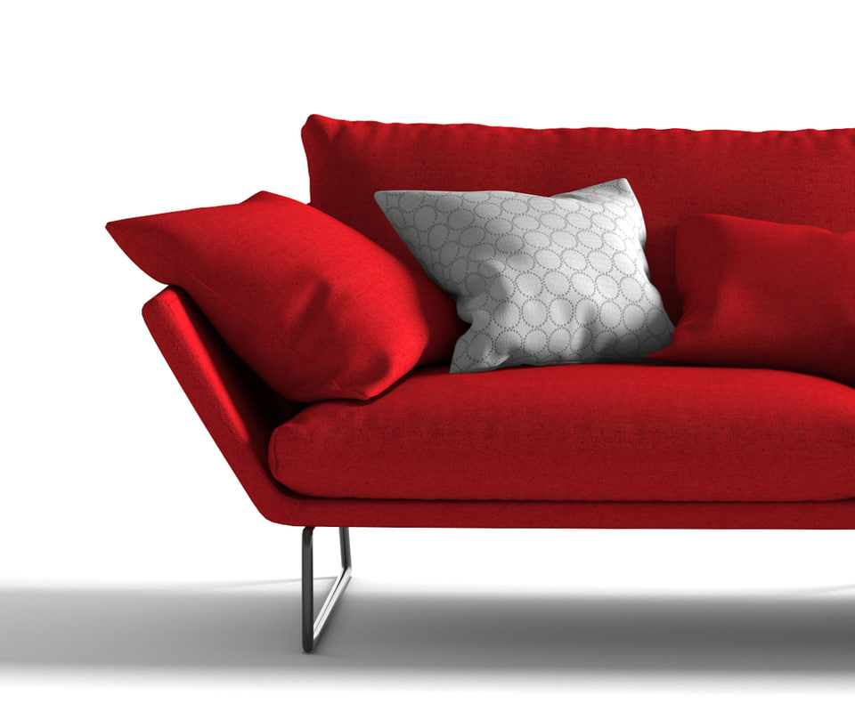 Red Sofa 3D model